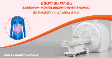 მუცლის ღრუს და მცირე მენჯის მრტ (MRI) 