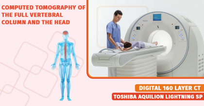 Complex computed tomography of the head and spine