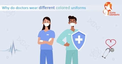 Why do surgeons wear blue or green uniforms?