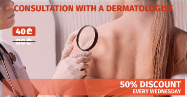 Dermatologist consultation with 50% discount