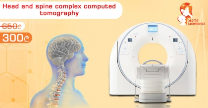 Promotion on a complex CT scan of the head and spine