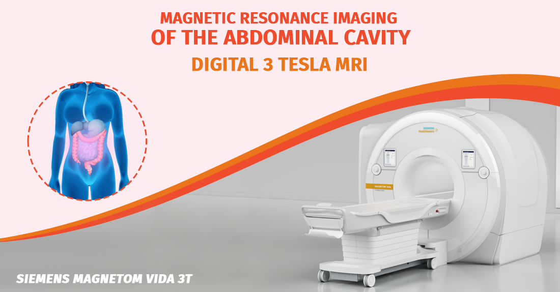 MRI of the abdominal cavity and pelvis